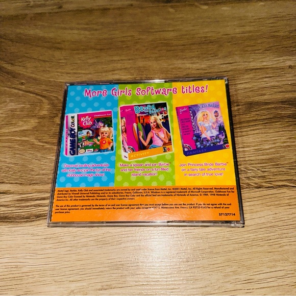 Vintage Y2K 2001 Barbie The Kelly Club Computer PC Game - Picture 2 of 9